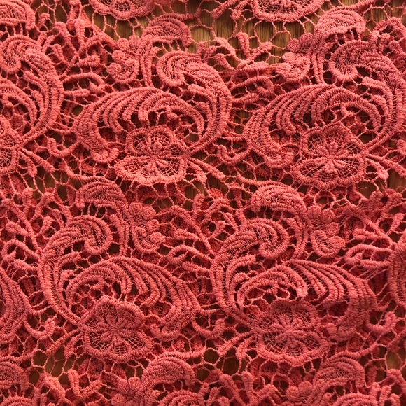 Peach lace long crop top - Picture 11 of 15